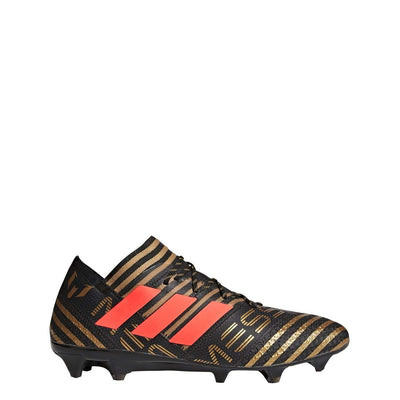 Adidas Nemeziz Messi 17.3 FG Cleat Mens Soccer 10 Core Black-Solar Red-Gold