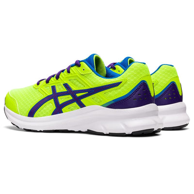 ASICS Kid's JOLT 3 Grade School Running Shoe, 7, Hazard Green/Gentry Purple