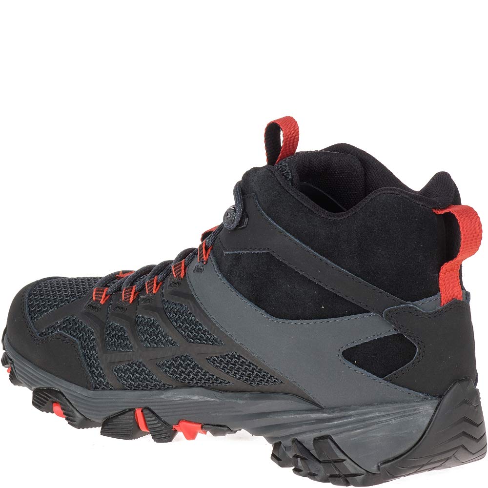 Merrell Men's Moab FST 2 MID WP Hiking Shoe, Black/Granite, 09.5 M US