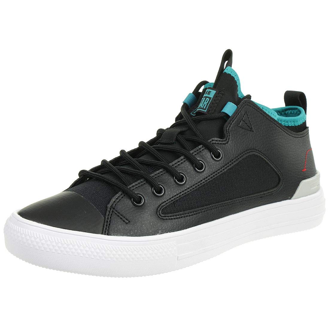 Converse Men's Chuck Taylor All Star Ultra Shoot for The Moon Sneaker 9 Black/White/Turbo Green