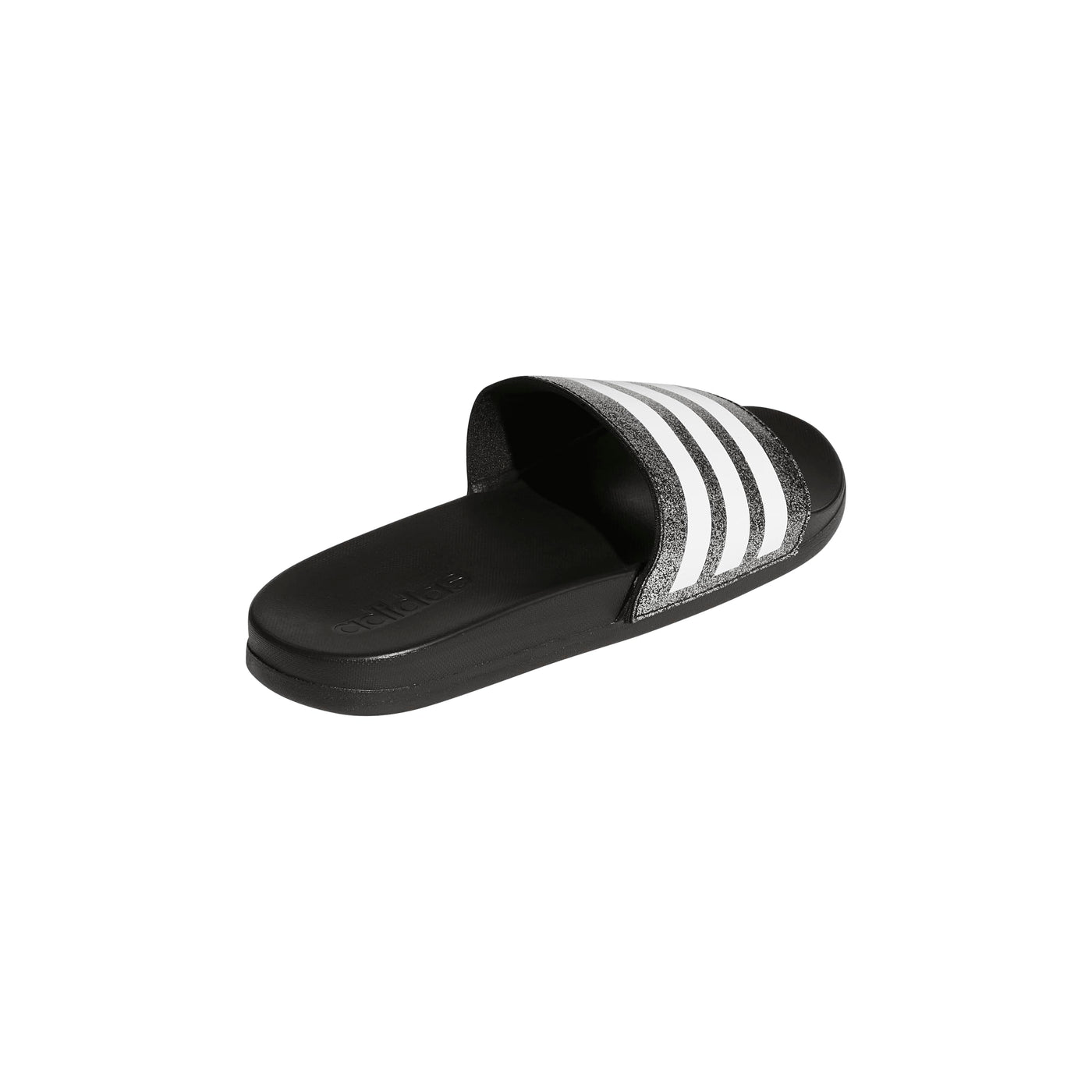 adidas Adilette Comfort Slides Sandal, Black/White/Black, 3 US Unisex Little Kid