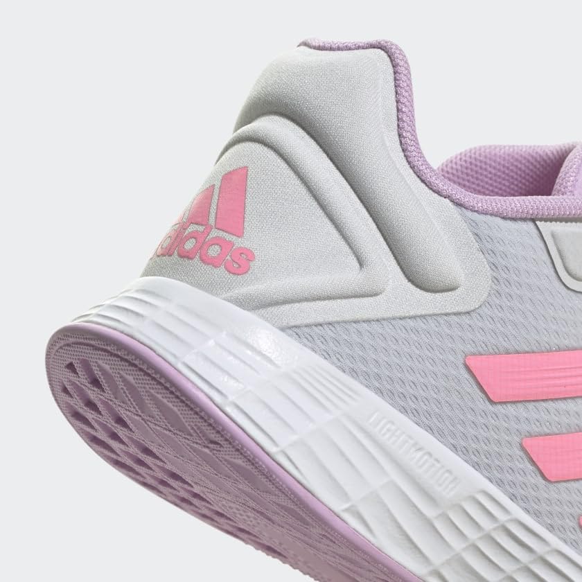 adidas Duramo 10 Running Shoe, Dash Grey/Beam Pink/Bliss Lilac, 2 US Unisex Little Kid