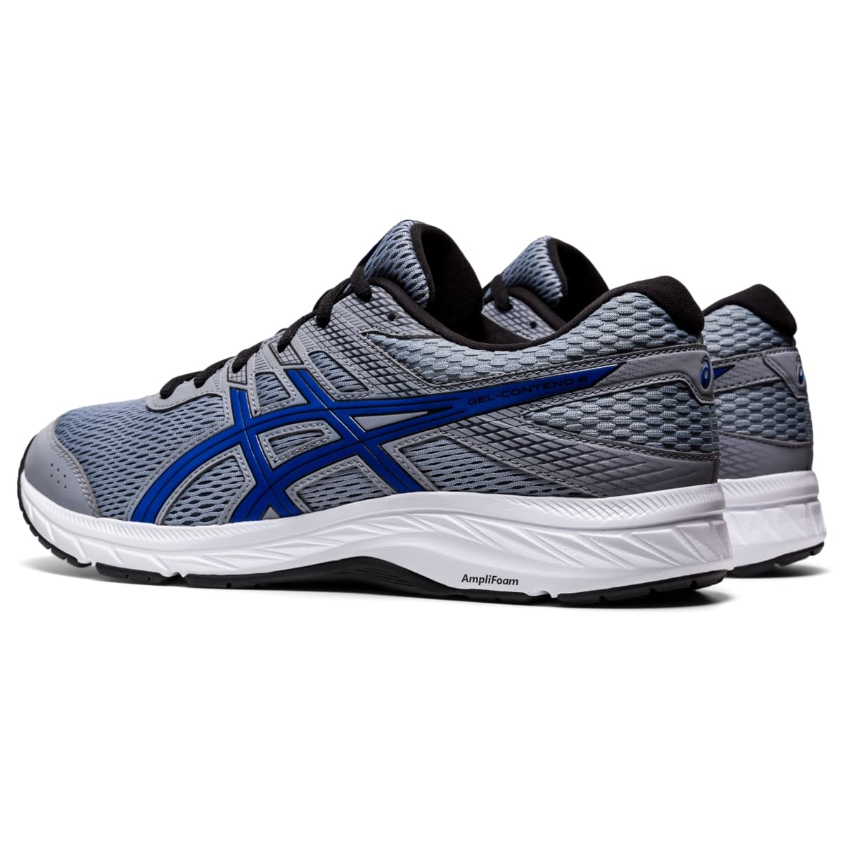 ASICS Men's Gel-Contend 6 Running Shoes, 14, Sheet Rock/ASICS Blue