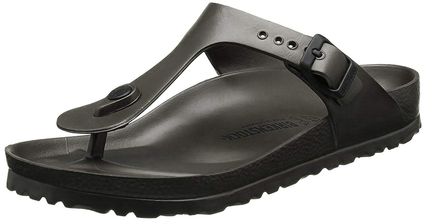 Birkenstock Unisex Gizeh Essentials EVA Sandal Metallic Anthracite 42 R EU