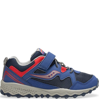 Saucony Kids' Peregrine Shield 2 a/C Sneaker Navy/Red 10.5 Wide