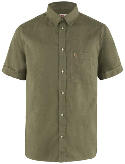 Fjällräven Ovik Travel Short Sleeve Shirt Green LG