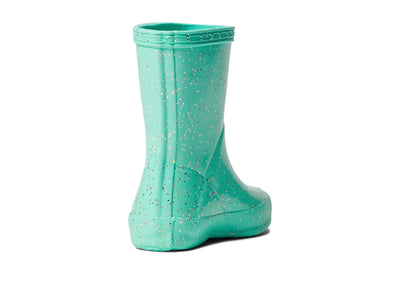 Hunter Kids Original First Classic Giant Glitter Wellington Boots (Toddler/Little Kid) - Boots for Kids Wild Mint 13 Little Kid M