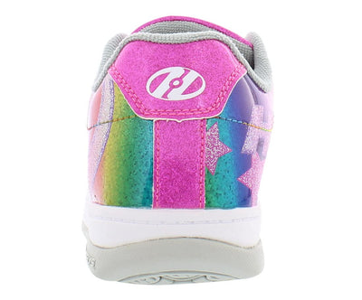 HEELYS Girl's Split (Little Kid/Big Kid/Adult) Rainbow/Silver/Hot Pink 8 Big Kid (Women's 9) M