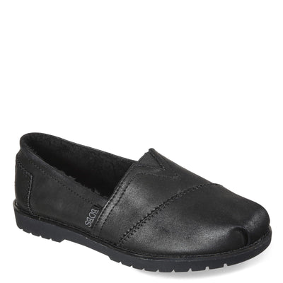 Skechers Women's Bobs Chill Lugs-Urban Spell Loafer 8.5 Black/Black