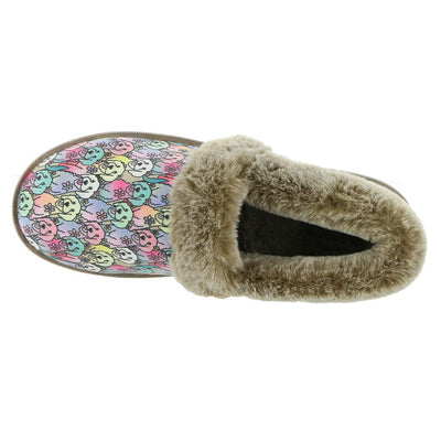 Skechers Women's Too Cozy Aloha Doodle 10 Natural-multi-dog