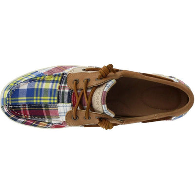 Sperry Songfish Prep Navy Multi/Tan/Madras 6.5