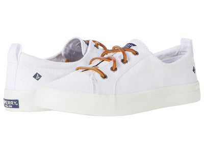 Sperry Crest Vibe Canvas White 1 8.5 M (B)