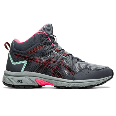 ASICS Women's Gel-Venture 8 Mid Top Running Shoes, 8.5, Carrier Grey/Dried Rose