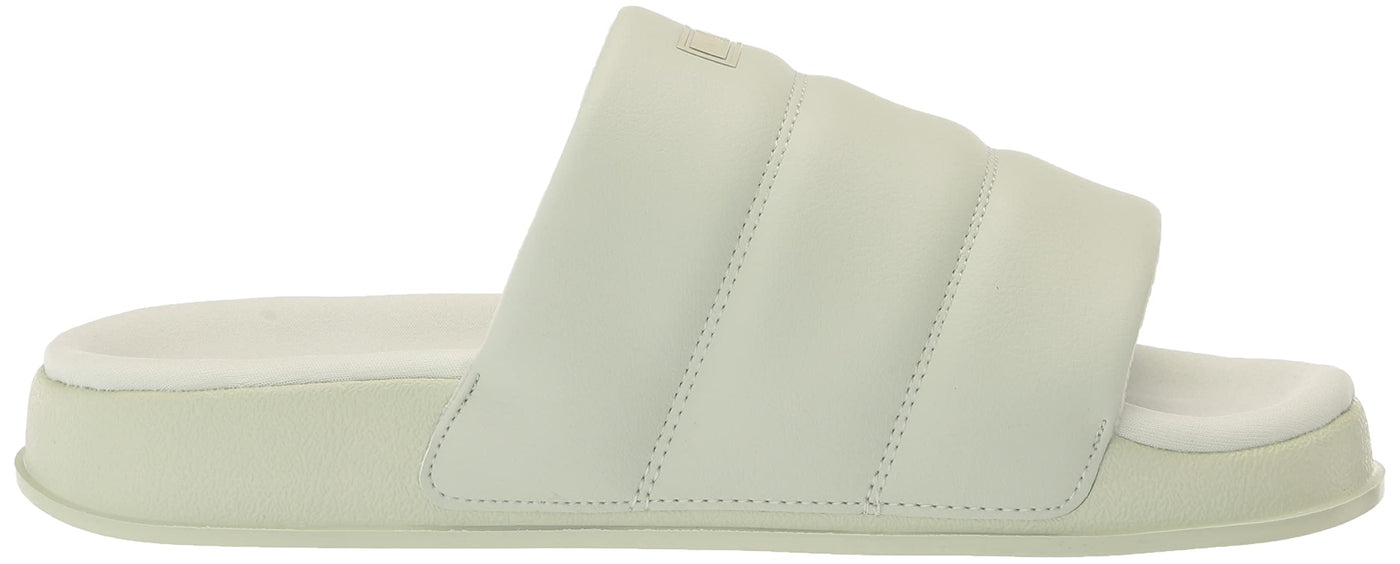 adidas Originals Women's Adilette Essential Slide Sandal 7 Linen Green/Linen Green/Linen Green