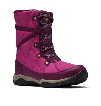 Columbia Women's Cascara Omni-Heat Snow Boot 6 Dark Fuchsia/River Blue