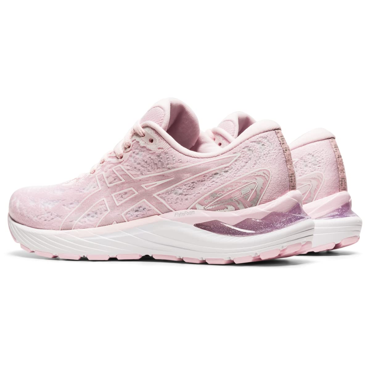 ASICS Women's Gel-Cumulus 23 Running Shoes, 9, Pink Salt/White