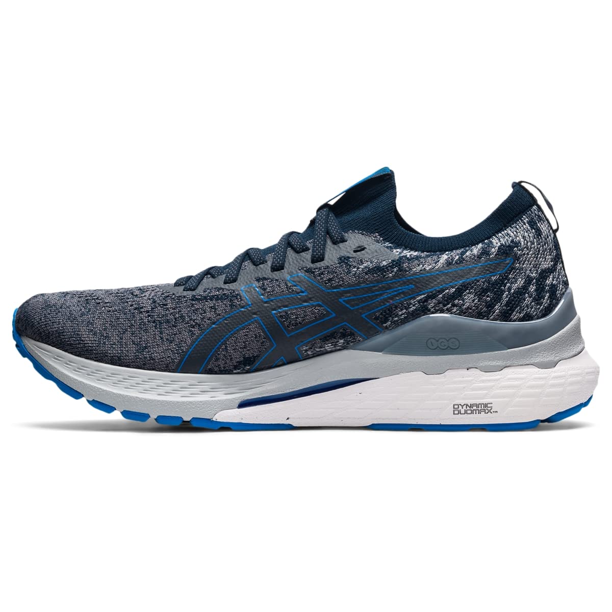 ASICS Men's Gel-Kayano 28 Mesh Knit Running Shoes, 7.5, Carrier Grey/Electric Blue