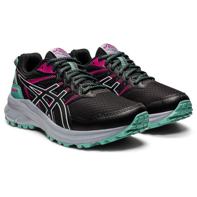 ASICS Women's Trail Scout 2 Running Shoes, 8, Black/Soothing SEA