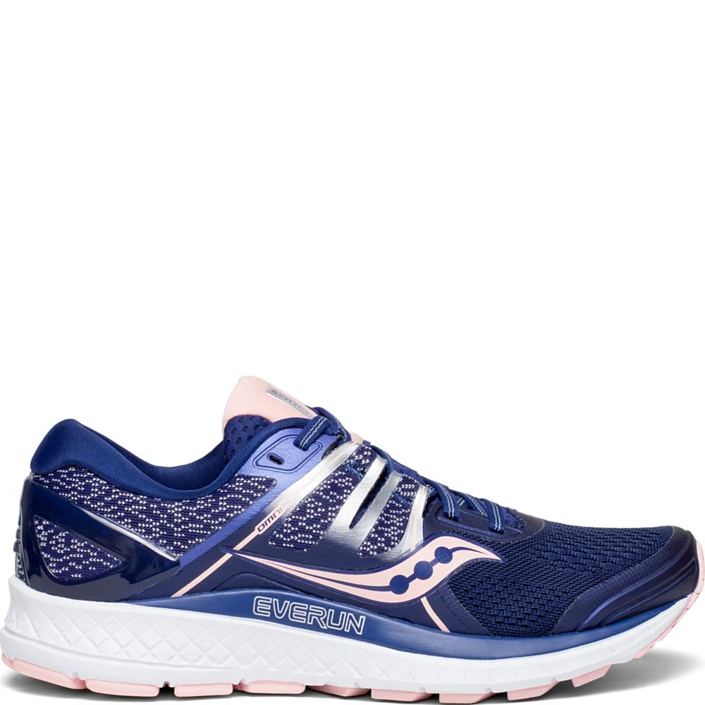 Saucony Women's S10442-2 Omni ISO Road Running Shoe, Navy | Blush - 10.5