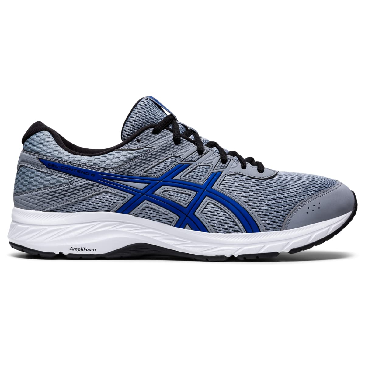 ASICS Men's Gel-Contend 6 Running Shoes, 14, Sheet Rock/ASICS Blue