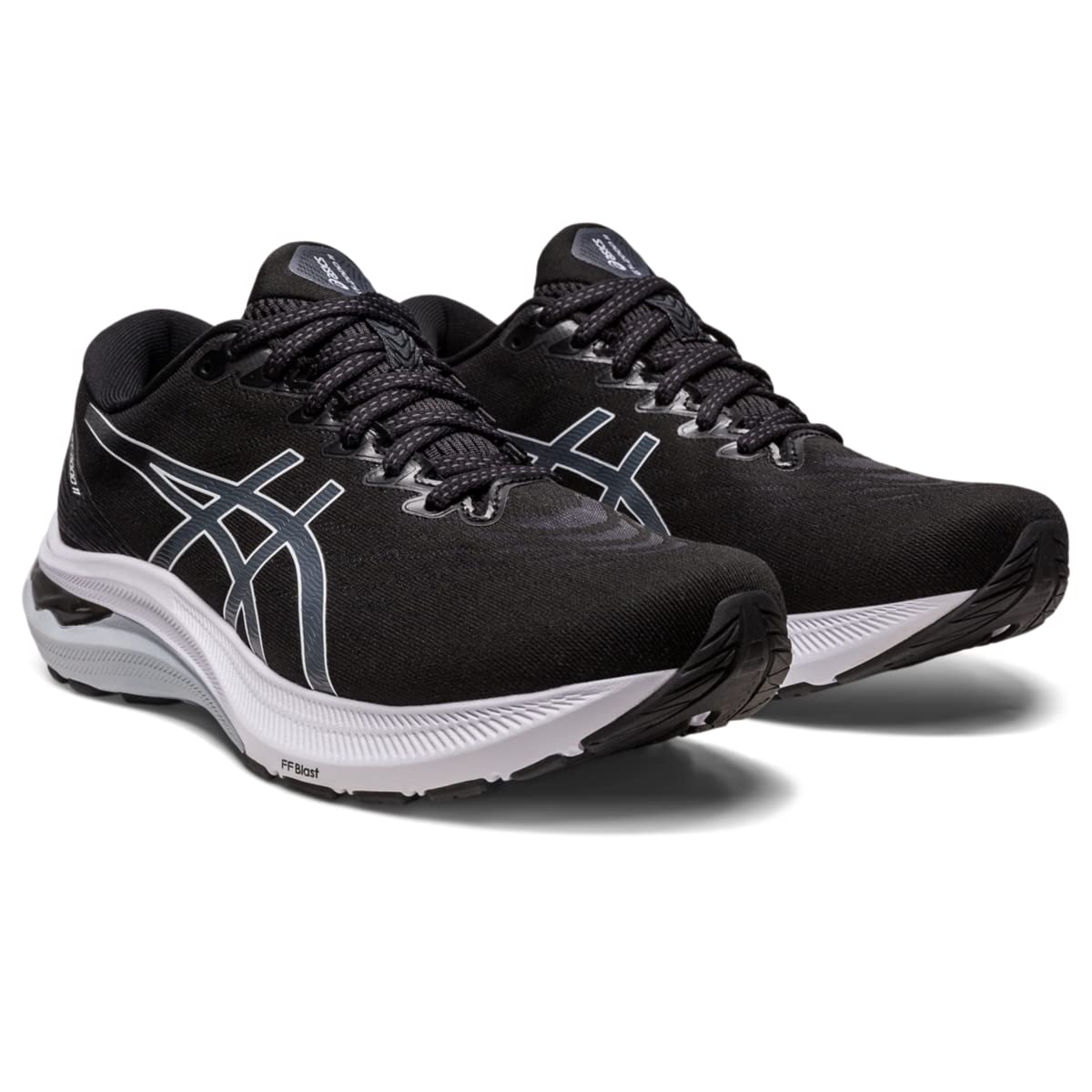 ASICS Women's GT-2000 11 Running Shoes, 11.5, Black/White