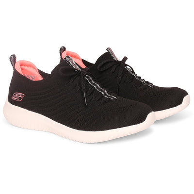 Skechers Sport Ultra Flex - Joyful Path Athletic SneakerWomen's Sneaker 8 Black-hot Pink