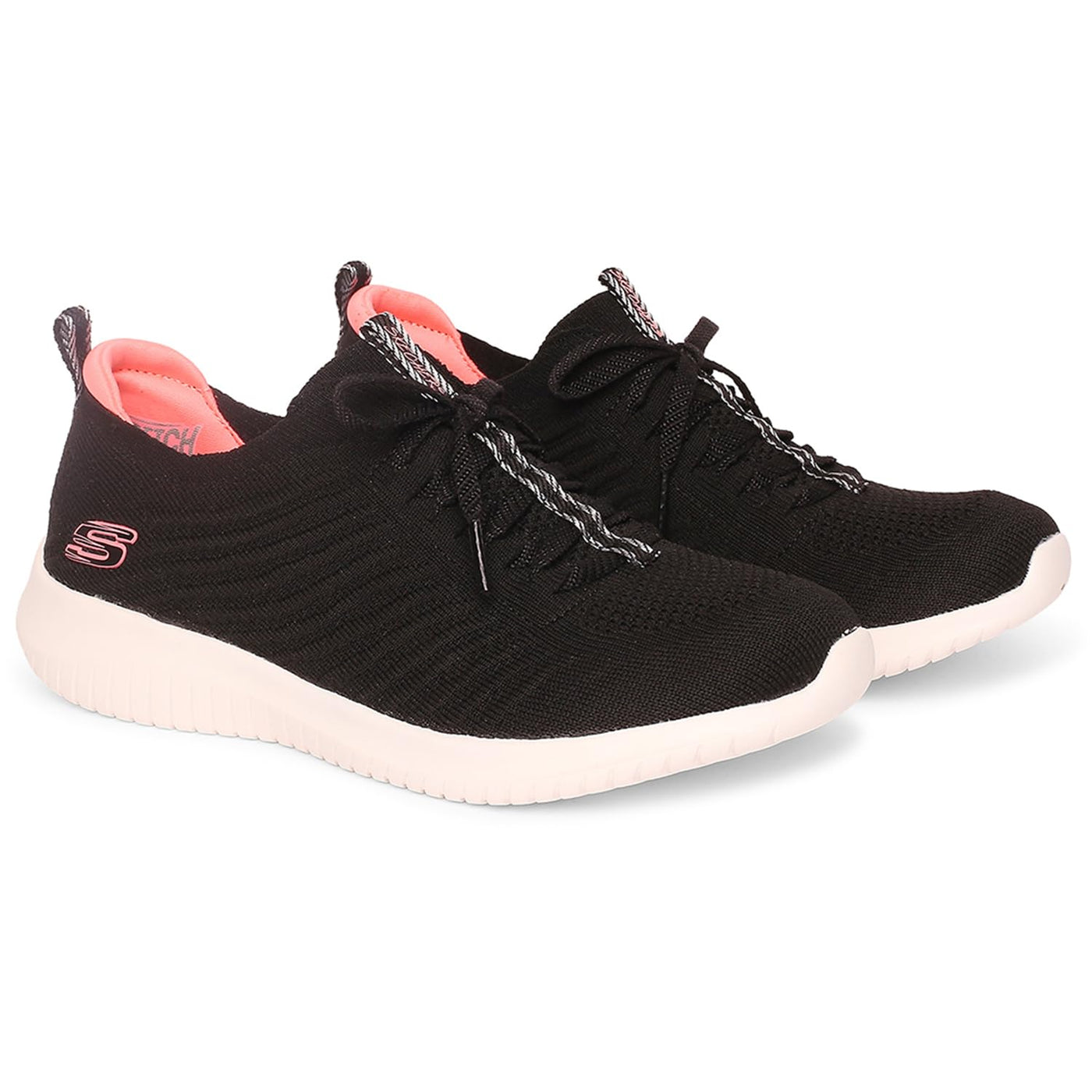 Skechers Sport Ultra Flex - Joyful Path Athletic SneakerWomen's Sneaker 6 Black-hot Pink