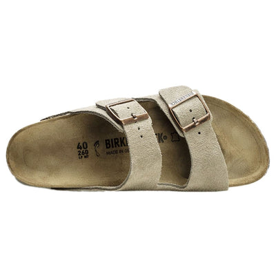 Birkenstock Womens Arizona Suede Taupe - 37 (US Men's 4.0-4.5; Wmn's 6.0-6.5) B(M) US