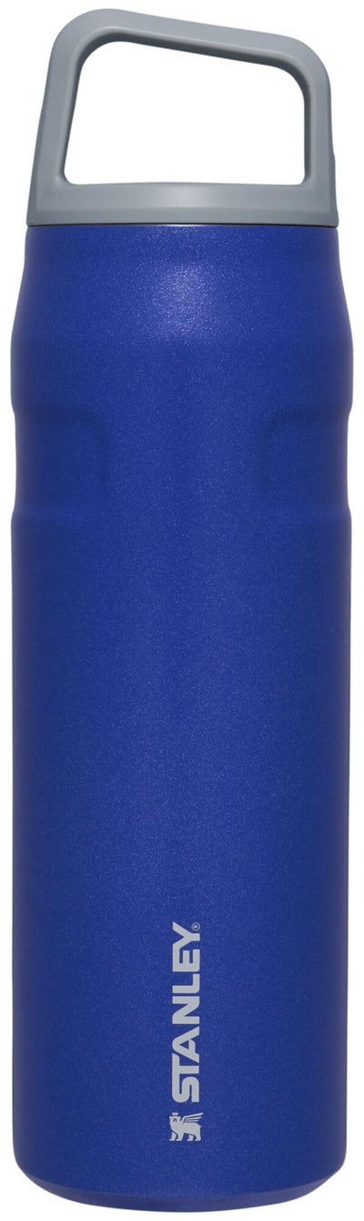 Stanley IceFlow Cap and Carry+ Water Bottle 24 OZ | Wide Mouth Twist Lid | Lightweight & Leakproof for Travel & Gym | Insulated Stainless Steel | BPA-Free | Lapis Glimmer