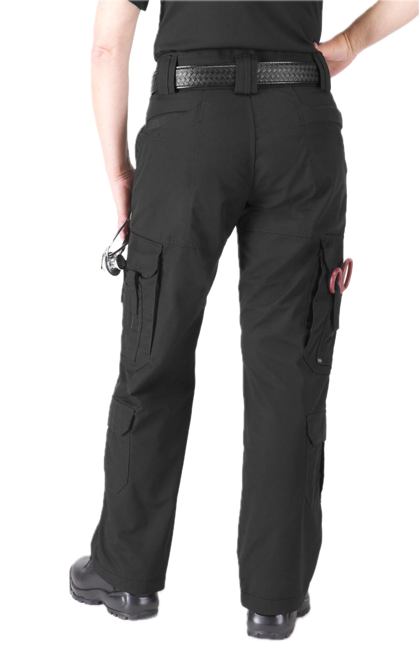 5.11 Tactical Women's Taclite EMS Pants, Regular Fit, Gusseted Construction, 19 Pockets, Style 64369 Black 2