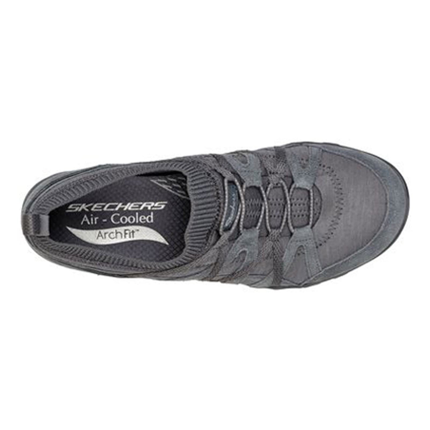 Skechers Women's Arch Fit Comfy-Bold Statement, Charcoal, 8