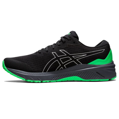 ASICS Men's GT-1000 11 Running Shoes, 12.5, Black/New Leaf