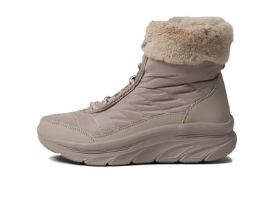 Skechers Women's Dlux Walker Winter Solice 6.5 Dark Taupe