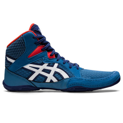 ASICS Kid's SNAPDOWN 3 Grade School Wrestling Shoes, 3, AZURE/WHITE