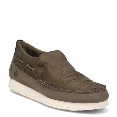 Sperry Men's MOC-SIDER , OLIVE NYLON, 8.5 M