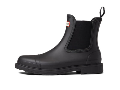 Hunter Commando Chelsea Boot Black 10 M