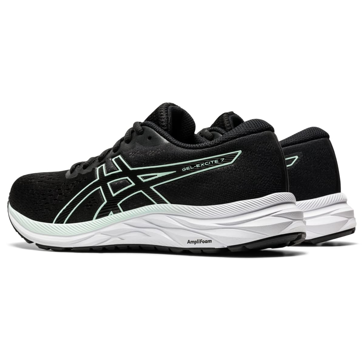 ASICS Women's Gel-Excite 7 Running Shoes, 9.5, Black/BIO Mint