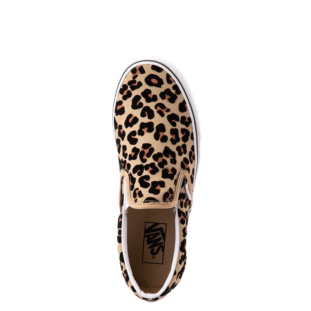 Unisex Authentic Classic Sneakers Skate Shoe (Slip On - Leopard 7483, Mens 3.5