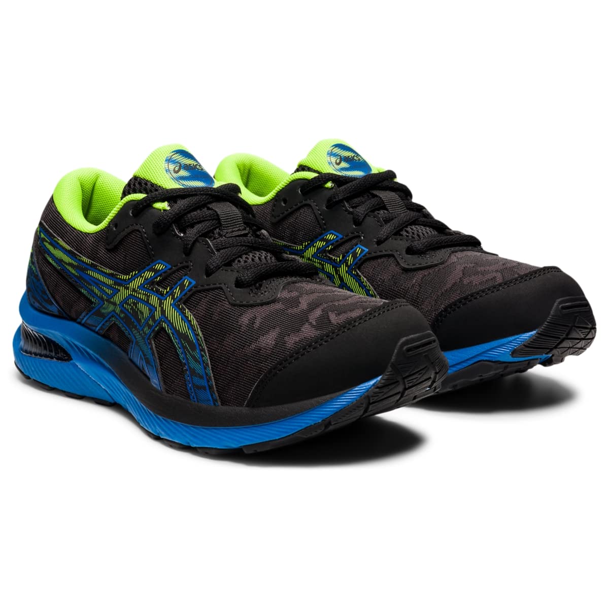 ASICS Kid's Gel-Cumulus 23 Grade School Running Shoe, 5.5, Black/Lake Drive