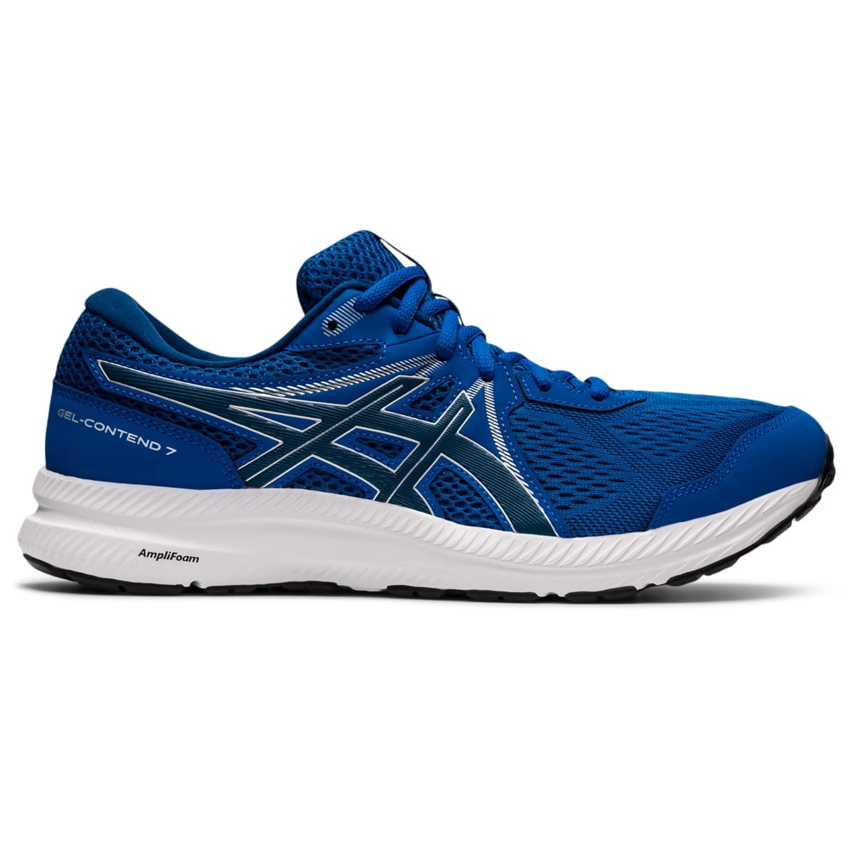 ASICS Men's, Gel-Contend 7 Running Shoe - Extra Wide Width 9 X-Wide Lake Drive/Mako Blue