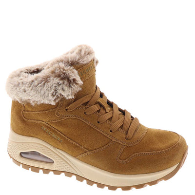 Skechers Women's UNO Rugged-WINTRINESS Ankle Boot, Chestnut, 9