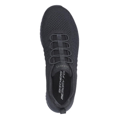 Skechers Women's Virtue Sneaker, Black/Black=BBK, 8