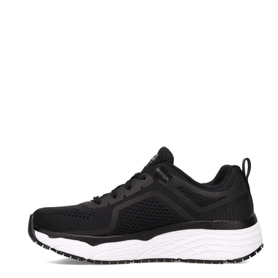 Skechers Women's Work, Max Cushioning Elite SR - Banham Work Shoe 7 Black/White