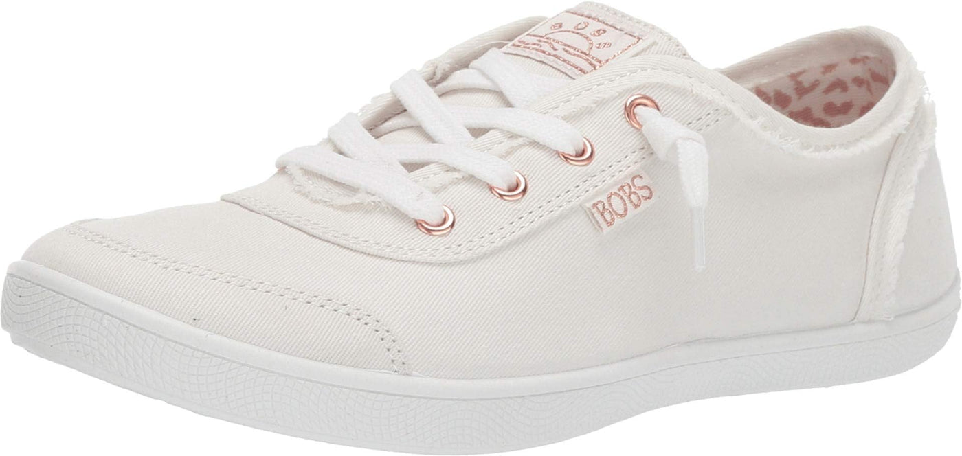 Skechers womens Bobs B Cute Sneaker, White, 6 US