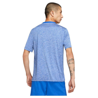 Nike Dri-FIT Rise 365 Men's Short-Sleeve Running Top Medium Game Royal/Heather