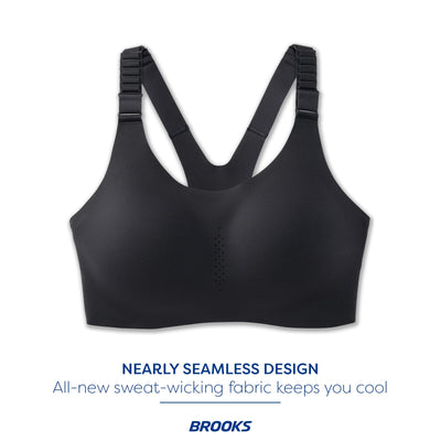 Brooks Women's Racerback 2.0 Sports Bra for High Impact Running, Workouts & Sports with Maximum Support - Asphalt - 38G