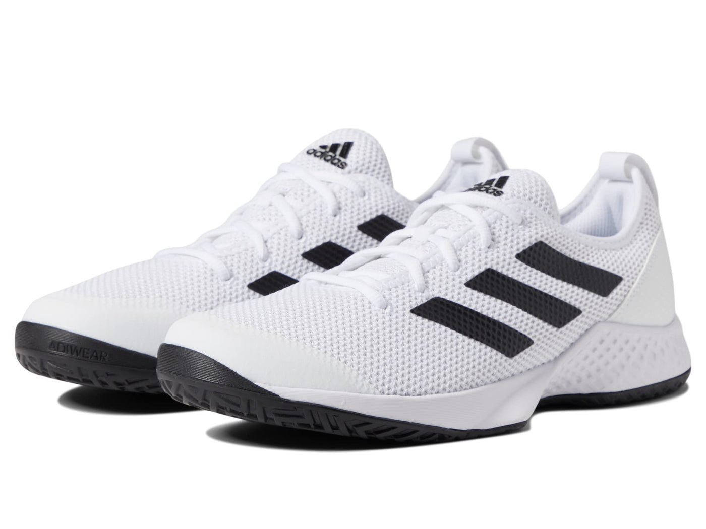 adidas Courtflash White/Black/White 6.5 D (M)