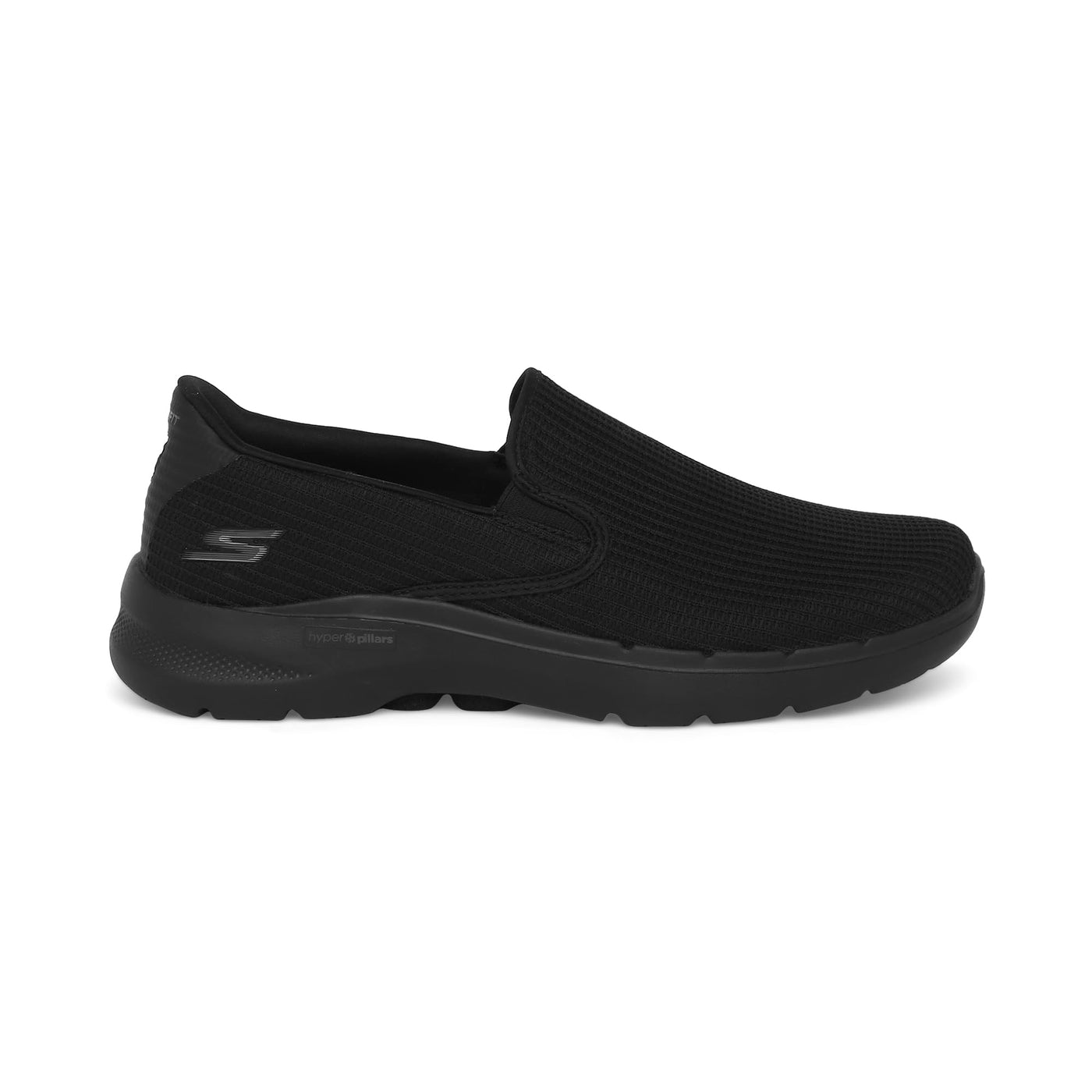 Skechers Men's Gowalk 6-Elastic Stretch Slip-on Athletic Performance Walking Shoe 9 Black