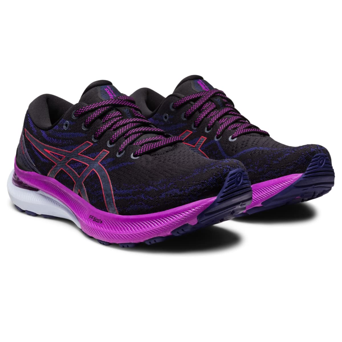 ASICS Women's Gel-Kayano 29 Running Shoes, 11.5, Black/RED Alert