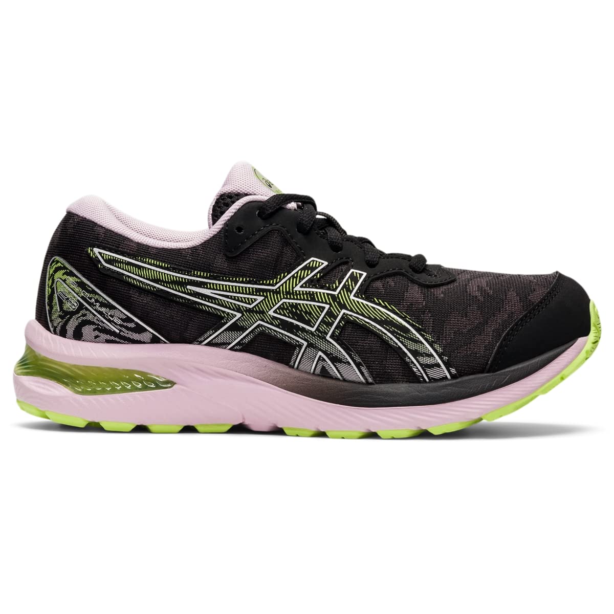 ASICS Kid's Gel-Cumulus 23 Grade School Running Shoe, 1.5, Black/Barely Rose